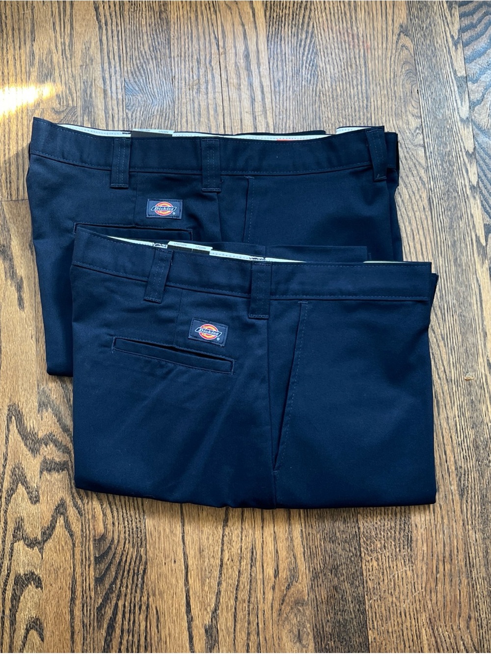 2 Pair NWT Dickies Pants Men’s 38X30 Navy Regular Fit Straight Leg Flex Workwear